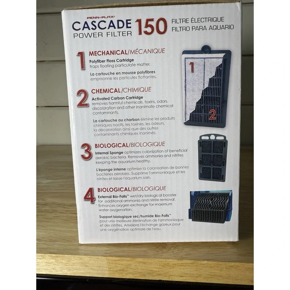 Penn Plax Cascade Aquarium Power Filters 150